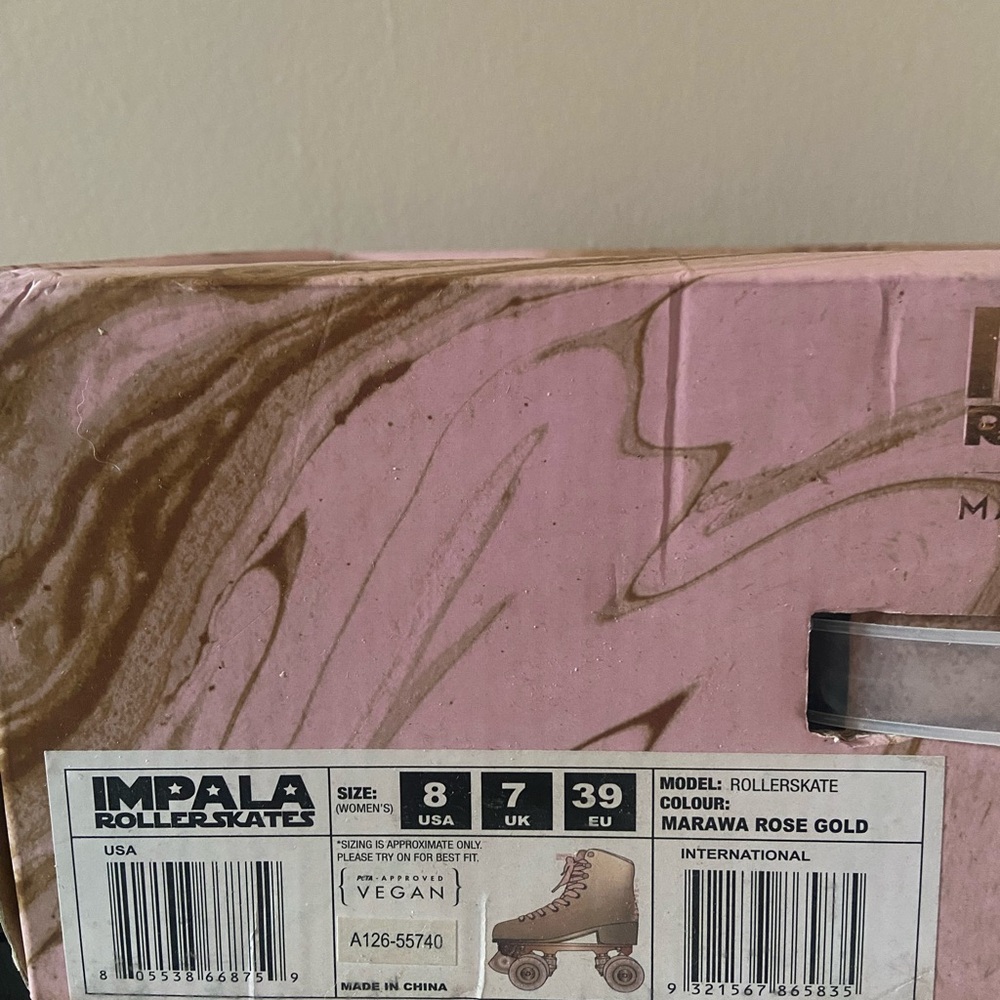Impala Rollerskates Women's Rose Gold Skates